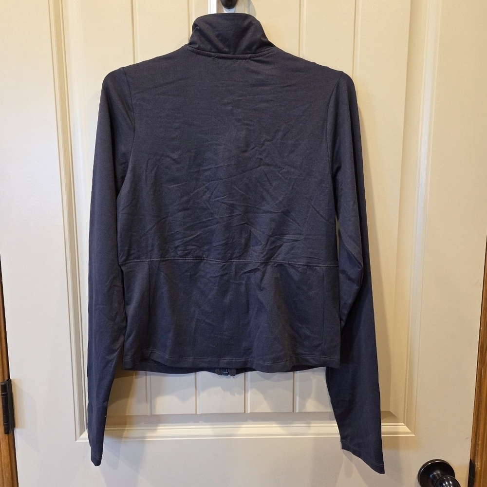 Women's Soft Stretch Jacket - Heathered Black Small New Active Running Gym Work - Picture 9 of 12